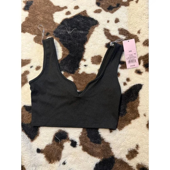 NWT XXS Slim Fit Ribbed Tiny Tank Top - Wild Fable - Picture 2 of 3